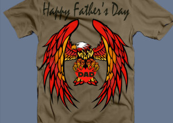 Happy Father’s Day Svg, Daddy eagle Svg, Daddy eagle t shirt Design, Dad life, Daddy Birthday Svg