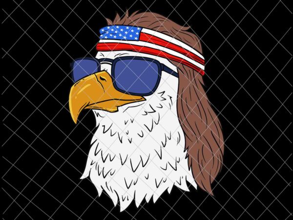 American bald eagle mullet svg, 4th of july funny usa patriotic svg, 4th of july svg t shirt vector