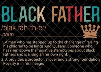 Black Father Svg, Noun Father Day Svg, Father’s Day Quote Svg