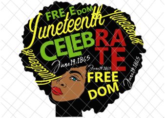 Juneteenth Melanin Black Women Natural Hair Afro Word Art Svg, Juneteenth Svg, Independence Day Svg, Black History Month Svg
