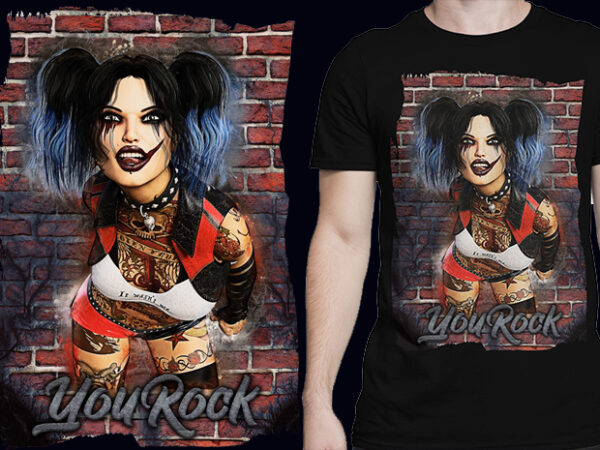 You rock 2 t shirt design template