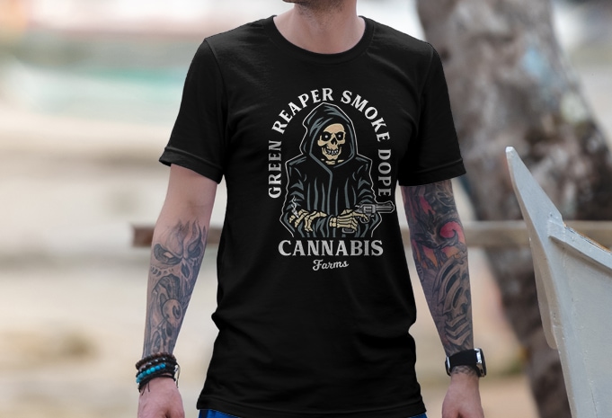 Green Reaper tshirt design