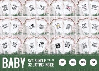 Baby SVG Bundle t shirt template