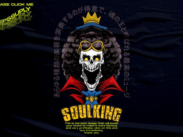 Soul king brook anime manga design fanart