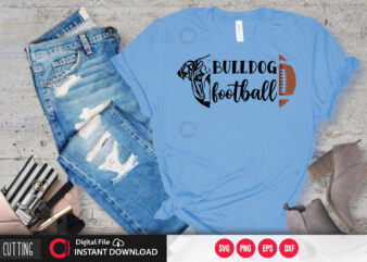 Bulldog football SVG DESIGN,CUT FILE DESIGN
