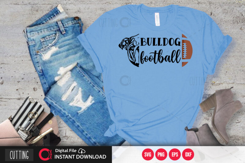 Bulldog football SVG DESIGN,CUT FILE DESIGN