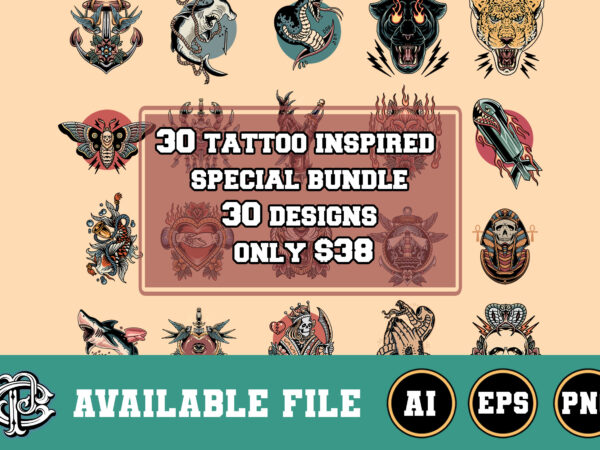 30 tattoo inspired special bundle