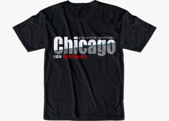 chicago urban street t shirt design, chicago urban style t shirt design,chicago urban city t shirt design,