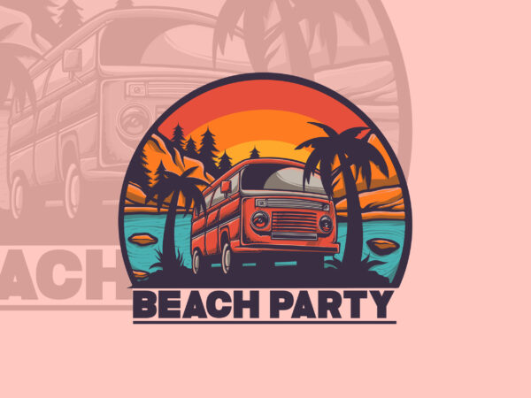 Summer party t-shirt design