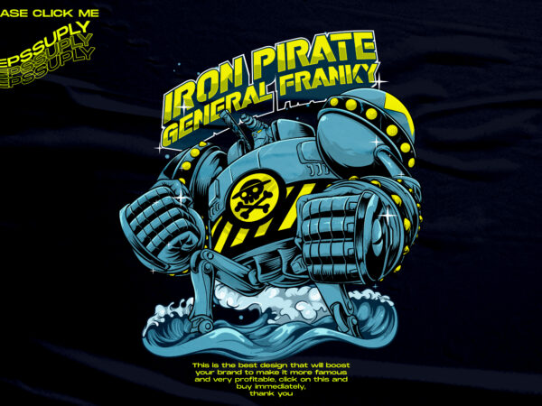 Iron pirate franky anime design
