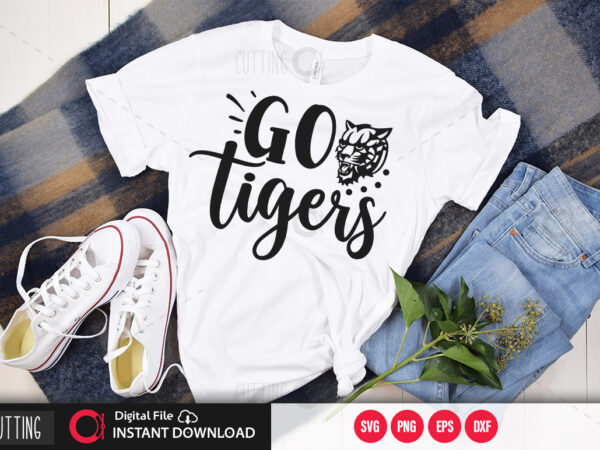 Go tigers svg design,cut file design