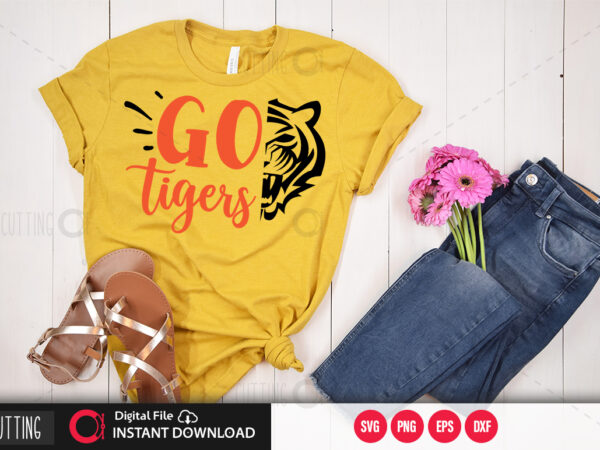 Go tigers svg design,cut file design