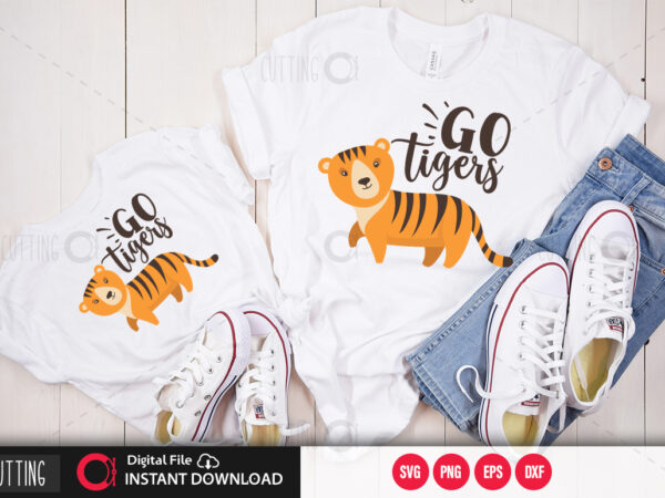 Go tigers svg design,cut file design