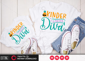 kinder garten diva SVG DESIGN,CUT FILE DESIGN