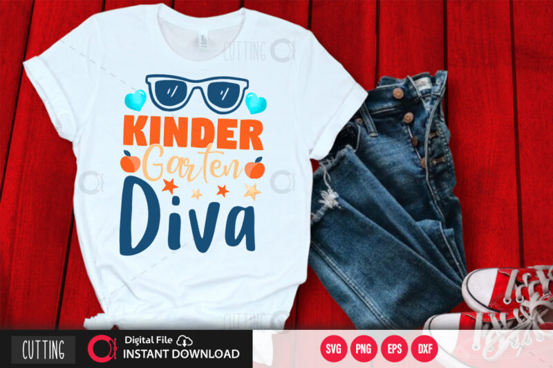 kinder garten diva SVG DESIGN,CUT FILE DESIGN