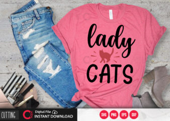 Lady cats SVG DESIGN,CUT FILE DESIGN