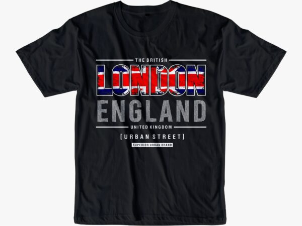London england urban street t shirt design