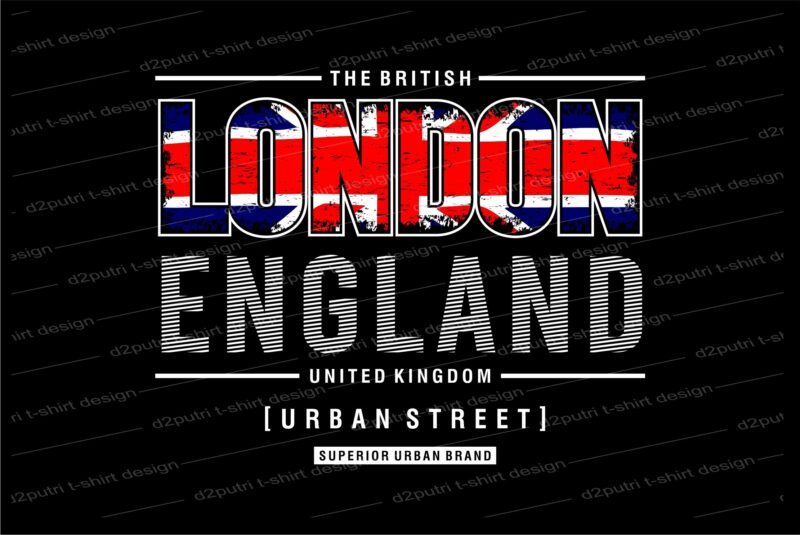 london england urban street t shirt design