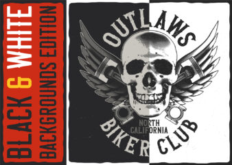 Outlaws biker club t shirt design online