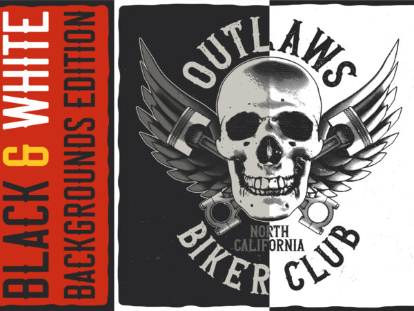 Outlaws biker club t shirt design online
