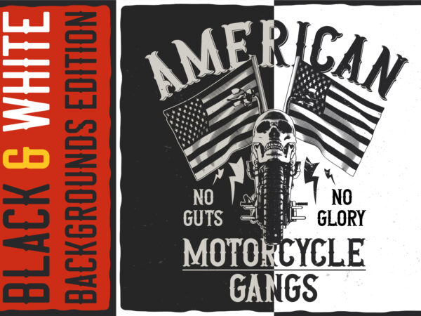 American motorcycle gangs t shirt vector