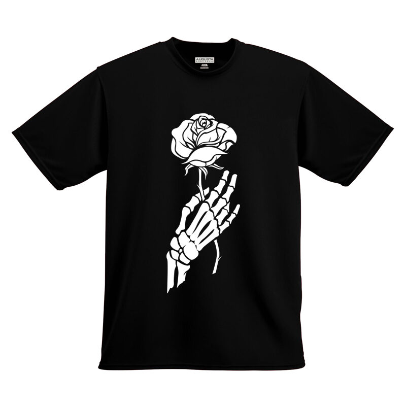Dead Hand With Rose T-shirt Design