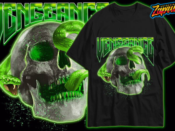 Vengeance streetwear tshirt design for sale