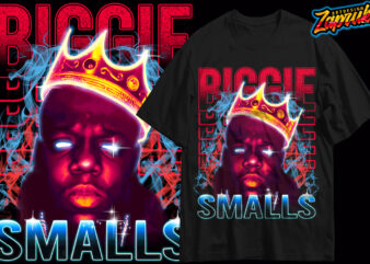 Biggie smalls hiphop streetwear tshirt design