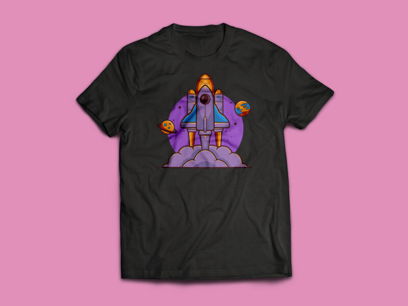 ROCKET CUTE T-shirt Design