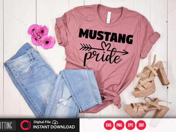 Mustang pride svg design,cut file design