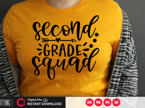 Second grade squad svg design,cut file design