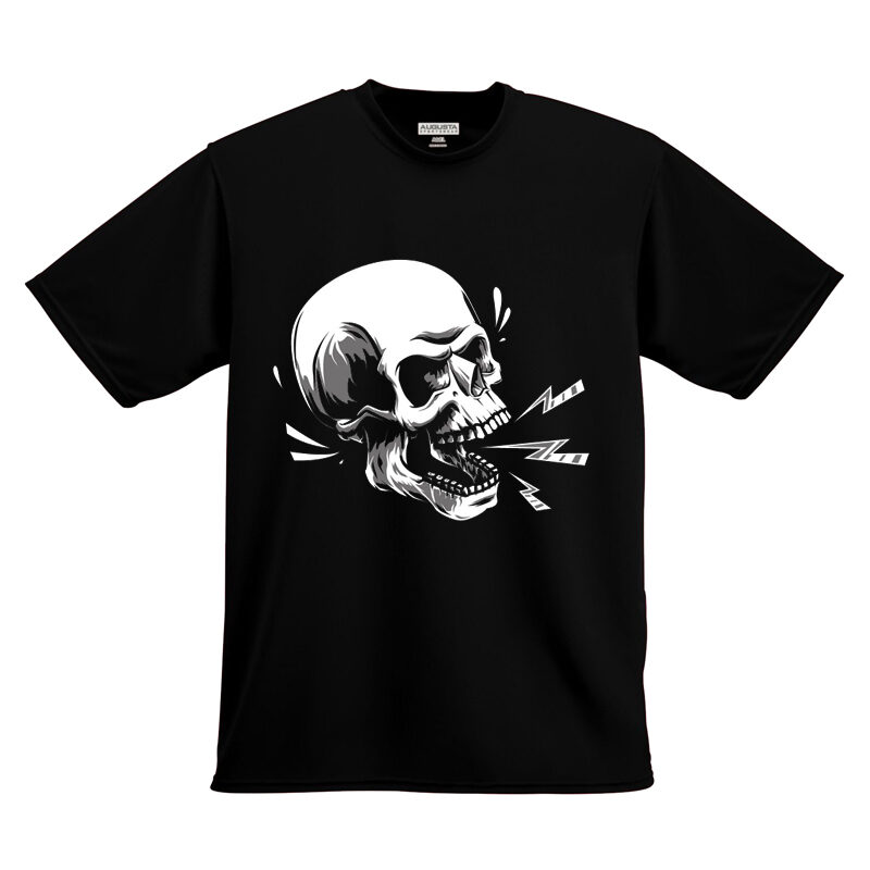 Scream Skull T-shirt Design