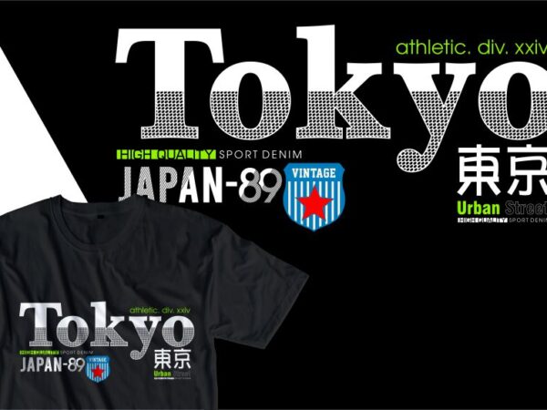 Tokyo japan urban street t shirt design, urban style t shirt design,urban city t shirt design,