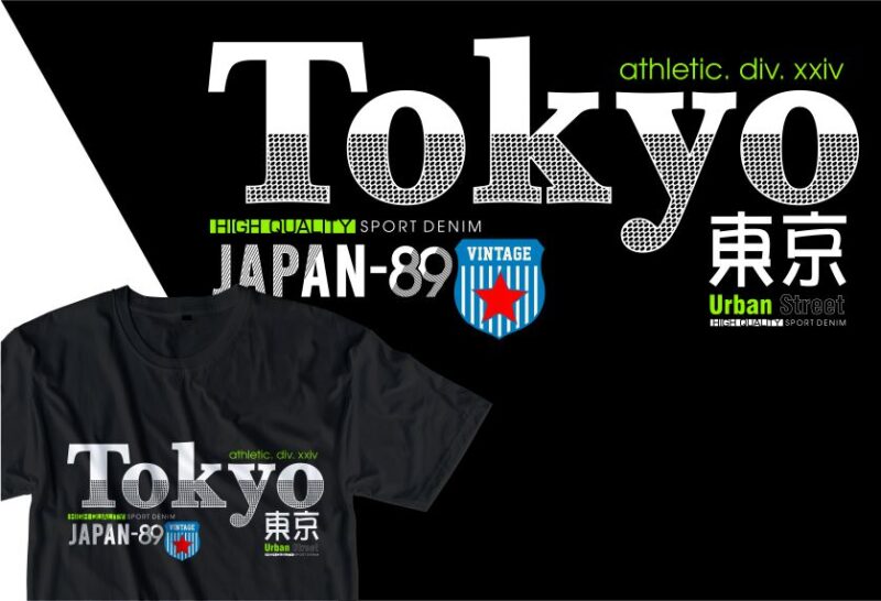 tokyo japan urban street t shirt design, urban style t shirt design,urban city t shirt design,