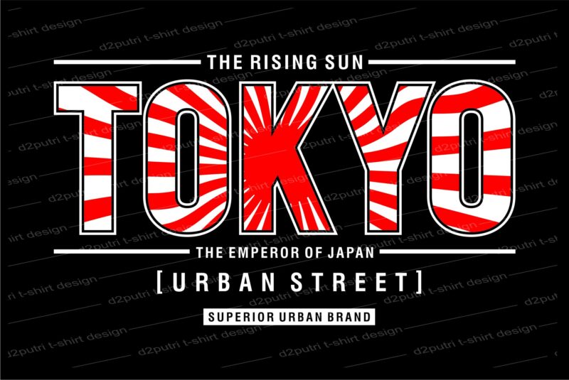 tokyo japan urban strett t shirt design