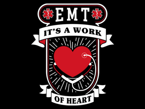 EMT i’ts A Work vector clipart