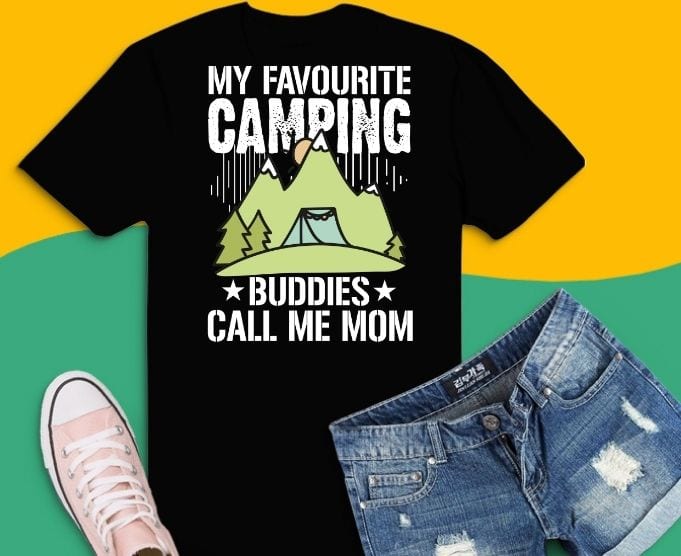 my favorite camping buddies call me dad vintage tshirt design svg, Mens my favorite camping buddies call me papa vintage T-Shirt,my favorite camping buddies call me dad mom, husband ,