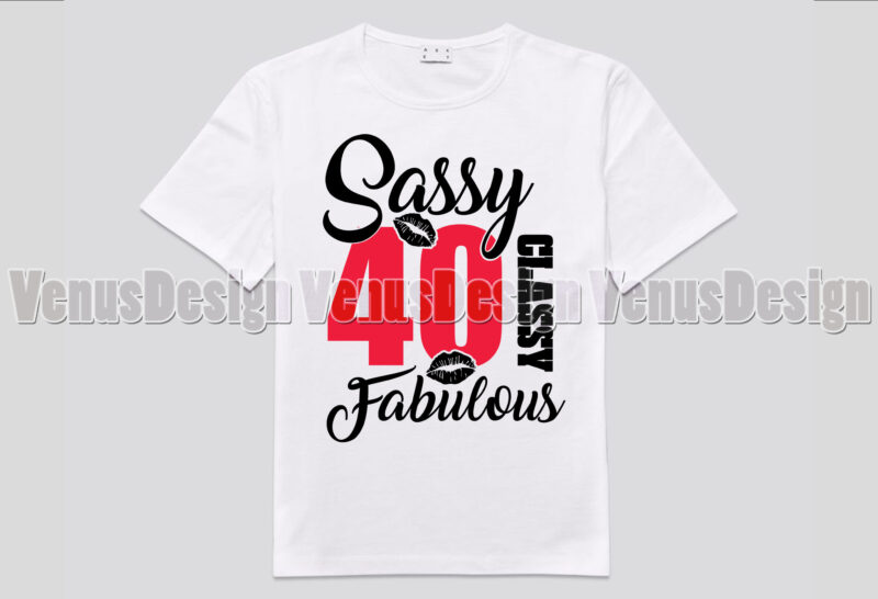 Sassy Classy Fabulous 40 Birthday Editable Design
