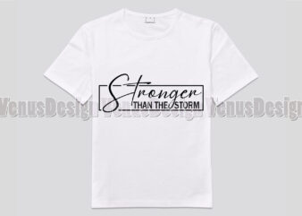 Strong Than The Storm Editable Design