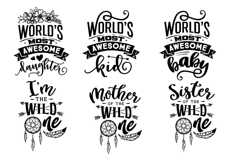 Family/ Siblings / Graduation / Funny Family / Dis-functional Family / PNG + AI Top Selling Bundle