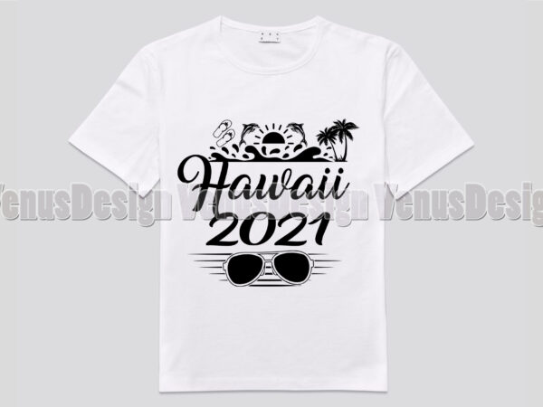 Hawaii 2021 beach trip editable design