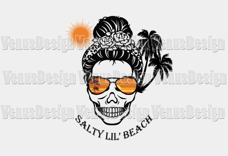 Salty Lil Beach T-shirt Design