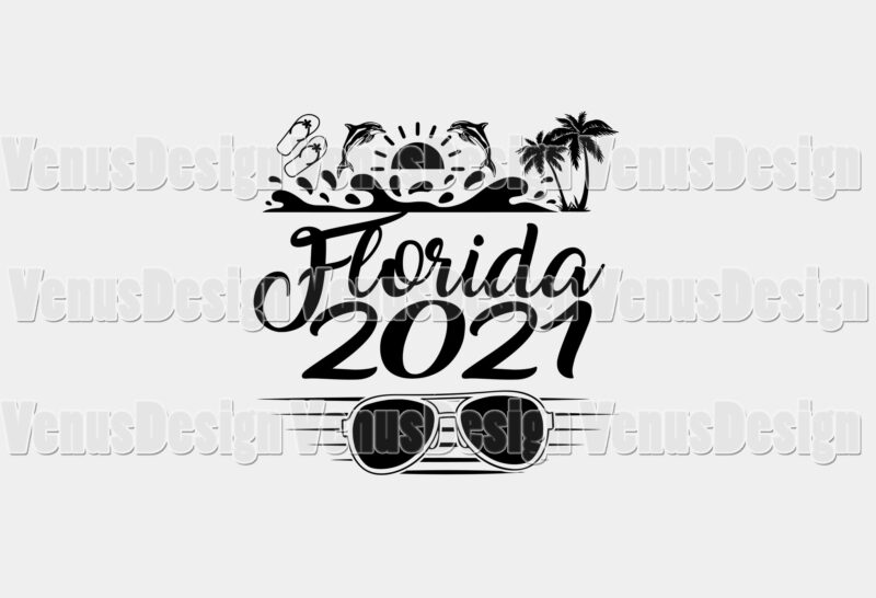 Florida 2021 Beach Vacation Editable Design