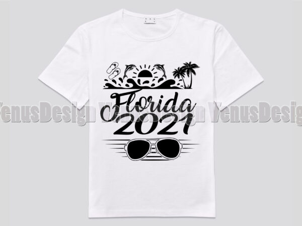 Florida 2021 beach vacation editable design