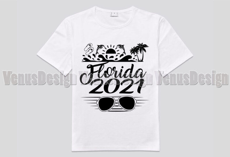 Florida 2021 Beach Vacation Editable Design