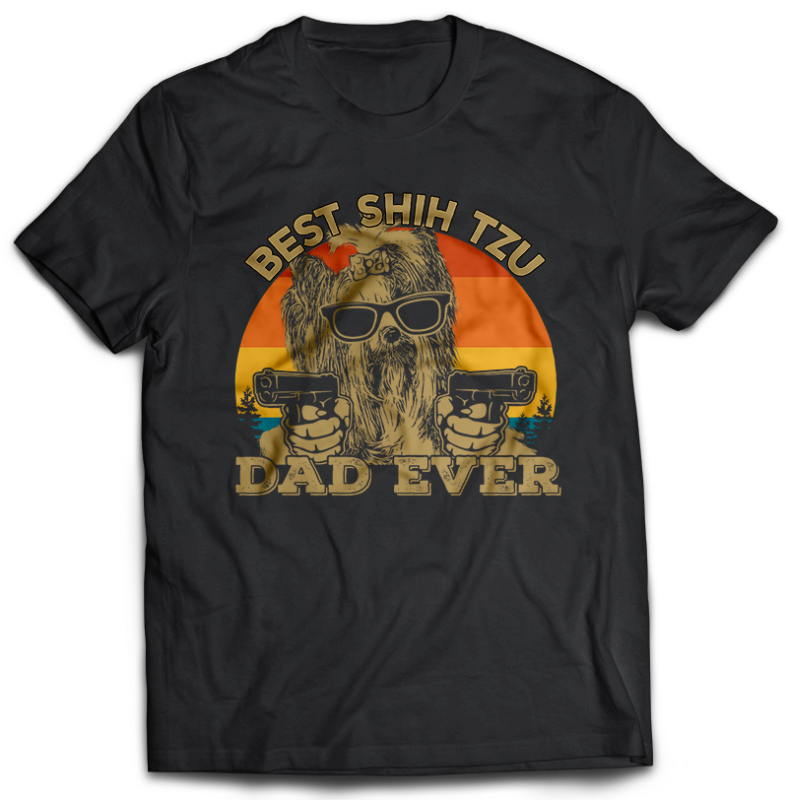 22 Best Dog DAD Ever Tshirt Designs BUNDLE