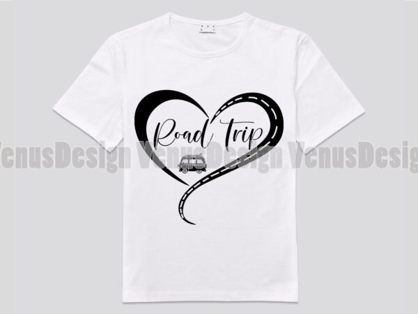 Road trip heart editable design