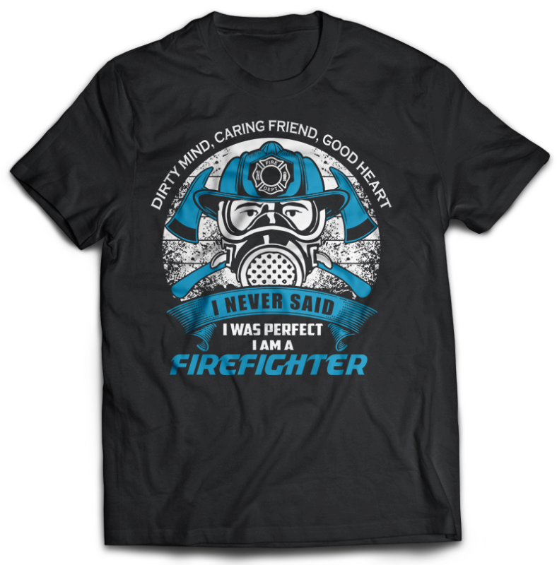 FIREFIGHTER Tshirt Designs Bundle Editable