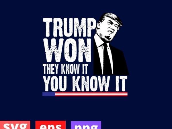 Trump-won shirt, funny-trump-won-they-know-it-i-know-it-you-know-it t-shirt, funny trump saying gifts,