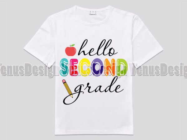 Hello second grade back to school editable design